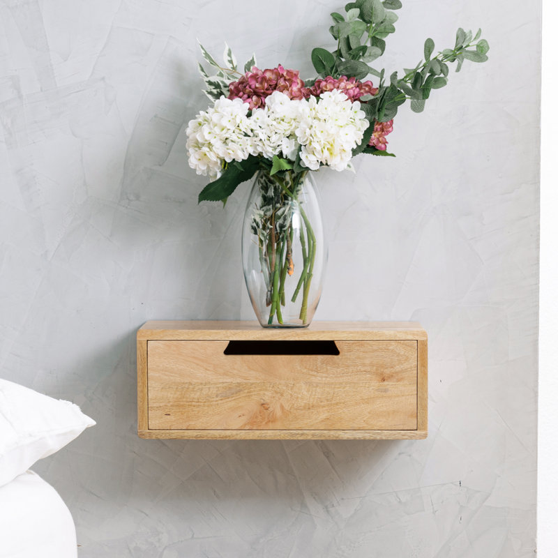 Latitude Run® Davyen Solid Wood Floating Nightstand & Reviews | Wayfair